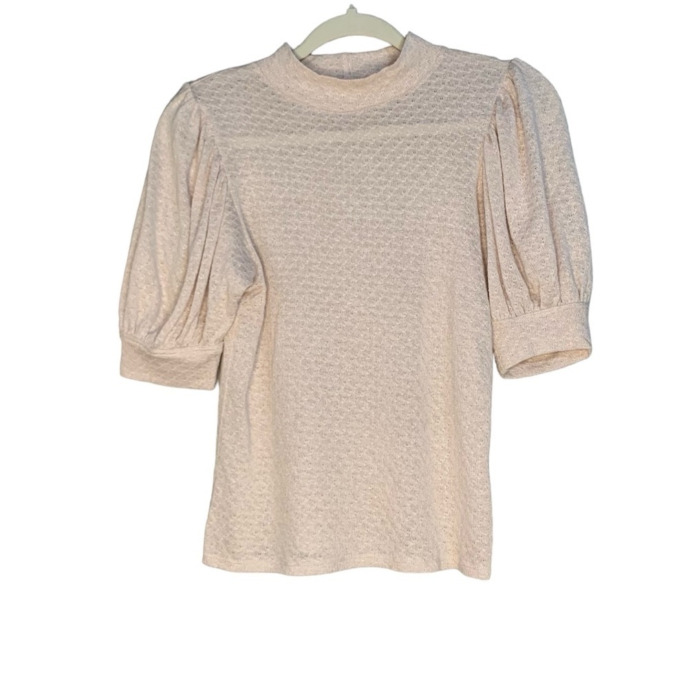 Free People mock short sleeve turtleneck sweater. Size XS